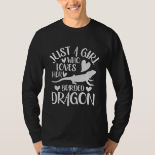 T-shirt Juste Une Fille Qui Aime Son Dragon Lourd, Les Fil