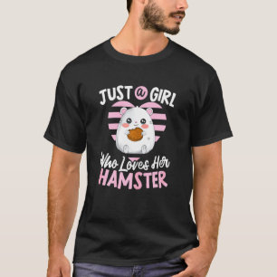 T-shirt Juste Une Fille Qui Aime Son Hamster Maman Fluffy