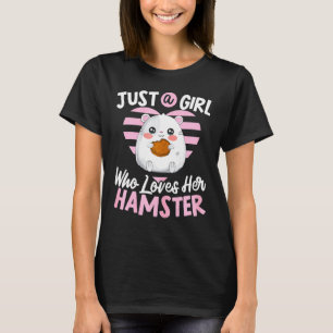 T-shirt Juste Une Fille Qui Aime Son Hamster Maman Fluffy 