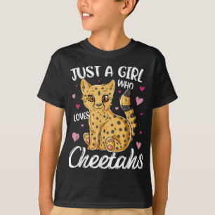 T-shirt juste une fille qui aime tant les guépards