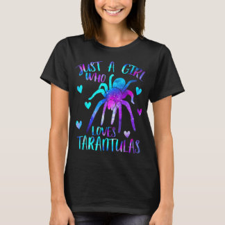 T-shirt Juste une fille qui aime Tarantulas Galaxy Spider