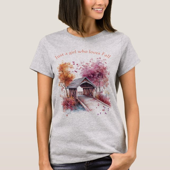 T-shirt Juste une fille qui aime tomber (Devant)