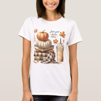 T-SHIRT JUSTE UNE FILLE QUI AIME TOMBER AVEC DES LIVRES &