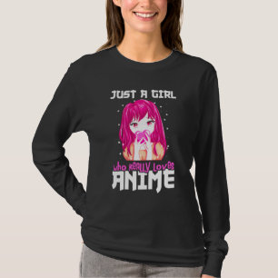T-shirt Juste Une Fille Qui Aime Vraiment Anime