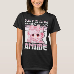 T-shirt Juste Une Fille Qui Aime Vraiment Les Filles Anime