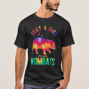 T-shirt Juste une fille qui aime Wombats Wombat Wombat