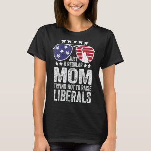 T-shirt Juste Une Mère Régulière Essayant De Ne Pas Élever