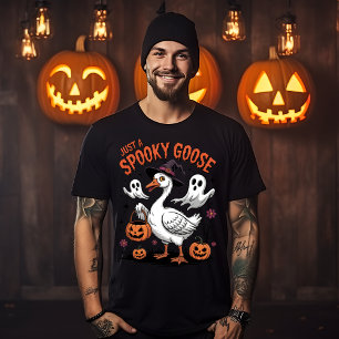 T-shirt Juste une Oie Éffrayante foncée et Déplaisante
