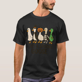 T-shirt Juste Une Oie Éffrayante Halloween Silencieuse Oie
