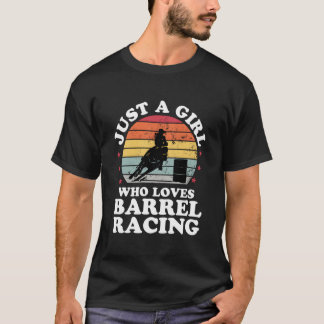T-shirt Juste une personne qui aime la course de tonneaux 