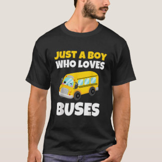 T-shirt Juste une personne qui aime les autobus scolaires