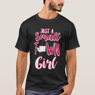 T-shirt Juste une petite fille de ville Washington Tee