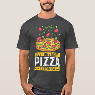 T-shirt Juste une pizza de plus je promets, Amour Fast Foo
