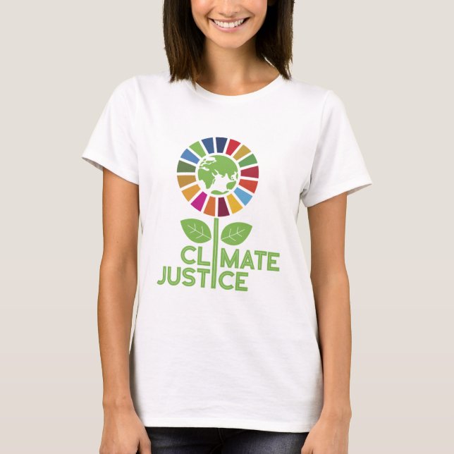 T-shirt Justice climatique Objectifs mondiaux de l'ONU 203 (Devant)