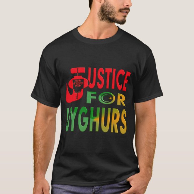 T-SHIRT JUSTICE FOR UYGHURS (Devant)