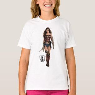 T-shirt Justice League Wonder Woman On Battlefield