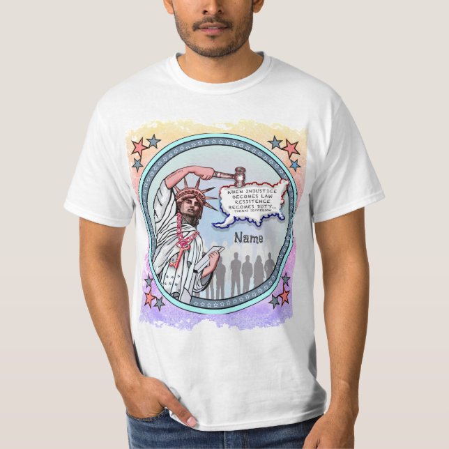 T-shirt Justice Liberty Political (Devant)