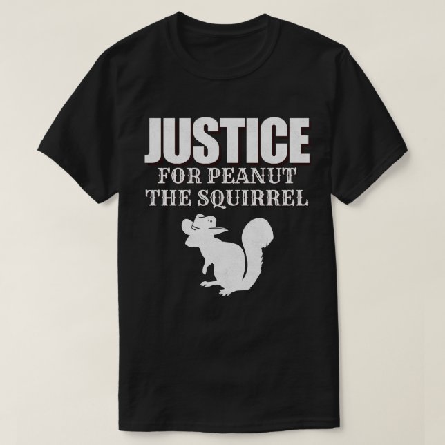 T-shirt Justice pour arachide l'écureuil (Design devant)