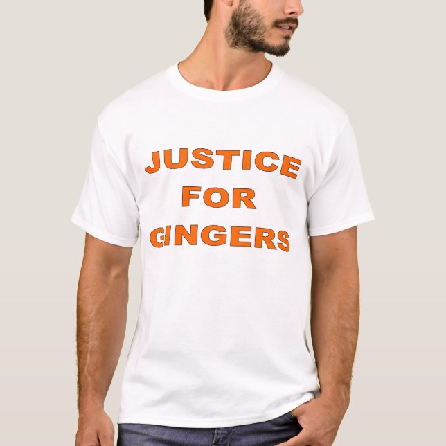 T-shirt Justice pour la pièce en t de gingembres (Devant)