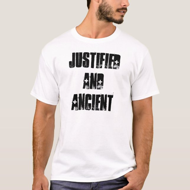 T-SHIRT JUSTIFIÉ ET ANCIEN (Devant)