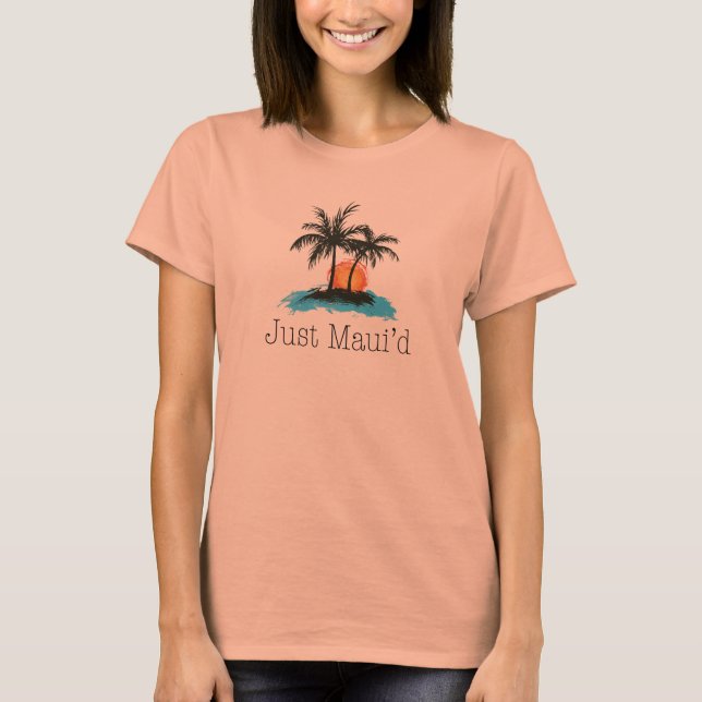 T-shirt JustMauidTropical Just Maui (Devant)