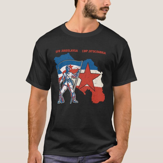 T-shirt Juyougoslave Jugo Jebiga Tito Balkan SFRJ Jugoslav (Devant)