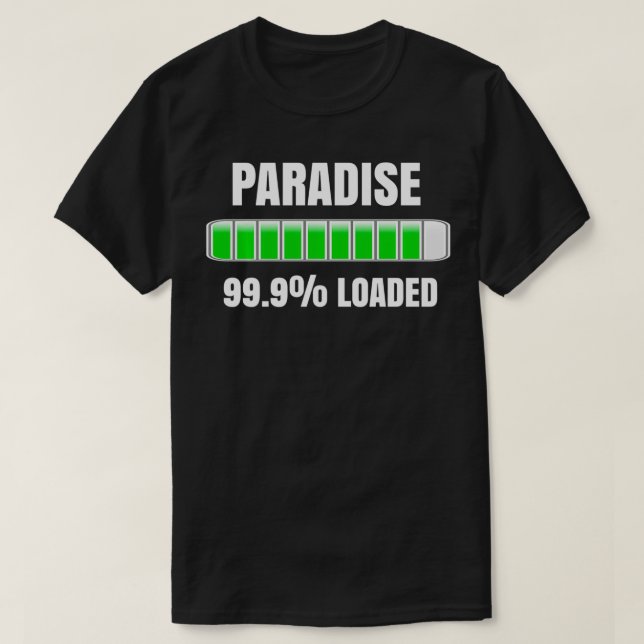 T-shirt JW Org Témoins de Jéhovah's Gift Paradise Chargeme (Design devant)