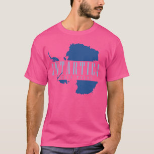 T-shirt J'y ai été Carte Drapeau de l'Antarctique Pôle Sud