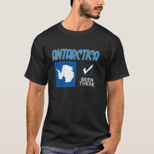 T-shirt J'y ai été Carte Drapeau de l'Antarctique Pôle Sud
