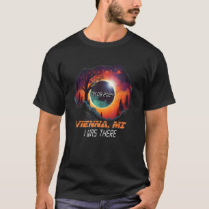 T-shirt J'Y Étais Total Solaire Eclipse Vienne Michigan MI