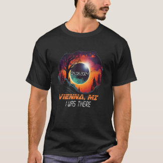 T-shirt J'Y Étais Total Solaire Eclipse Vienne Michigan MI