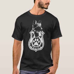 T-shirt K9 Agent de police Hommes Femmes Police Cop