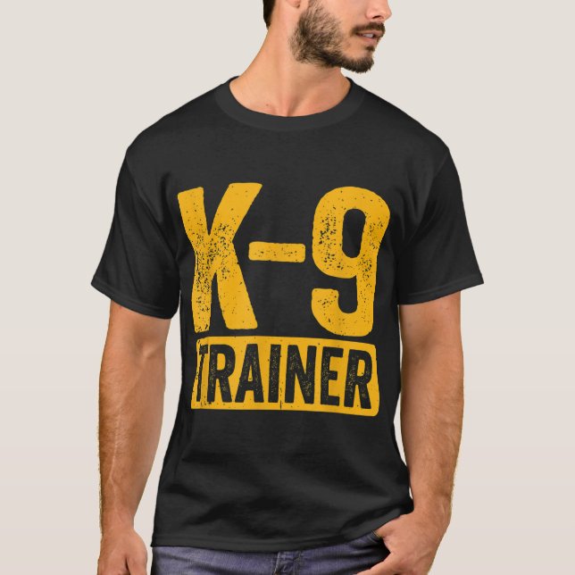T-shirt K9 Formation d'instructeur de police de chien de c (Devant)