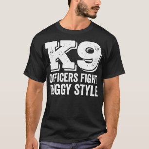 T-shirt K9 Policier Chien de police K9 Officiers de combat