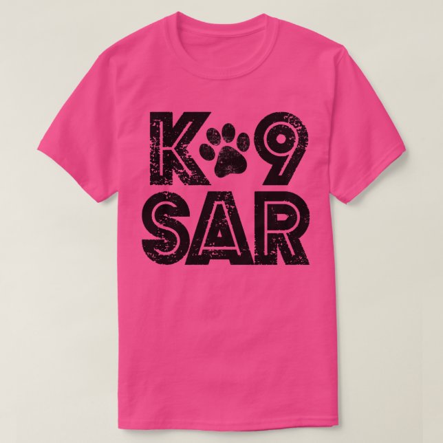 T-shirt K9 Recherche et Secourt SAR (6) (Design devant)