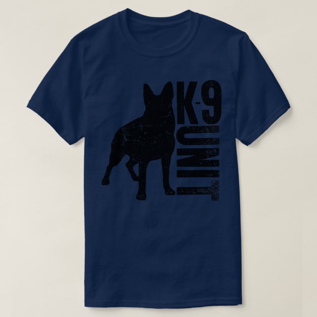 T-shirt K9 Unité berger allemand (2) (Design devant)