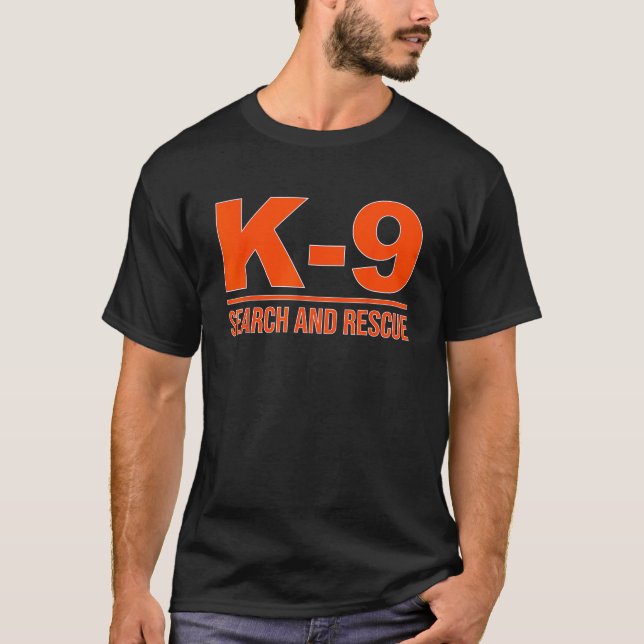T-SHIRT K 9 RECHERCHE ET SECOURT ÉQUIPE DE RECHERCHE D'URG (Devant)
