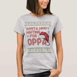 T-shirt K-Drama laide pull de Noël en attente d'Oppa