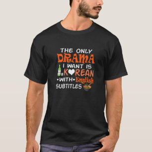 T-shirt K Drame Coréen Avec Sous-Titres Anglais K Pop