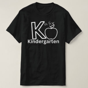 T-shirt K est pour le jardin d'enfants, Enseignant de jard