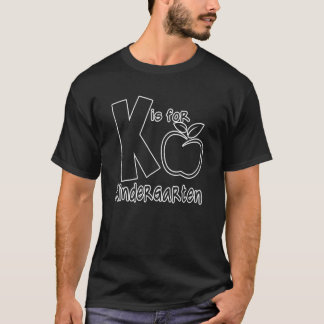 T-shirt K est pour les enfants de maternelle enseignants