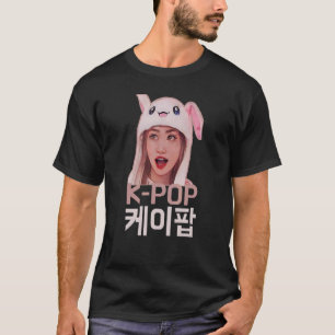 T-shirt K Pop Bunny Rabbit Casquette Sud-Coréen Fa Musique