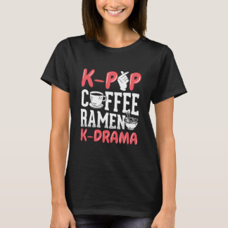 T-shirt K Pop Coffee Ramen K Drama Korean Music Kpop 