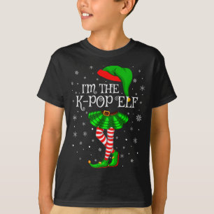 T-shirt K-pop Elf Noël Famille Groupe Femmes Filles Xmas 