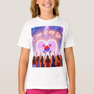 T-shirt K-pop est ma vie gravée à travers la Galaxie