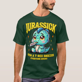 T-shirt k quand un Trex éternue tout le monde canards