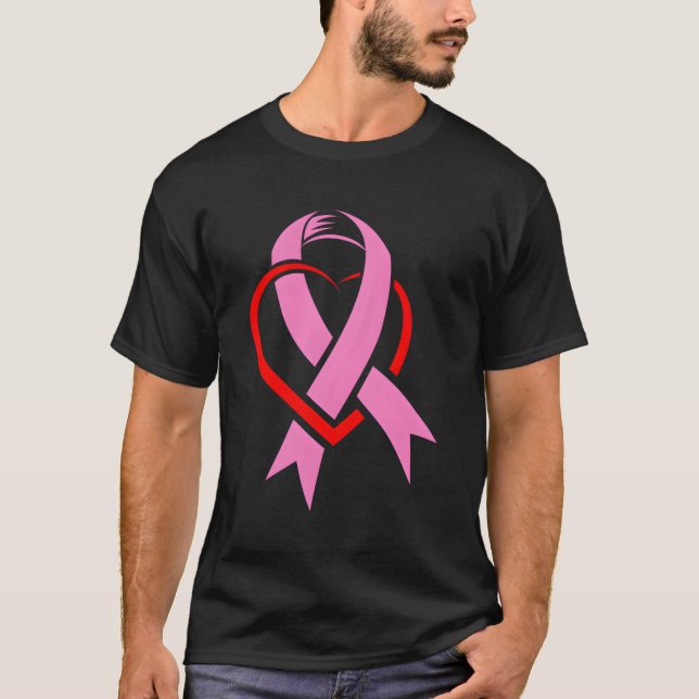 T-shirt K Ribbon Cancer du sein Sensibilisation au cancer  (Devant)