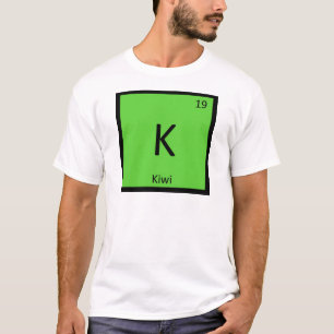 T-shirt K - Symbole de table périodique de la chimie des 