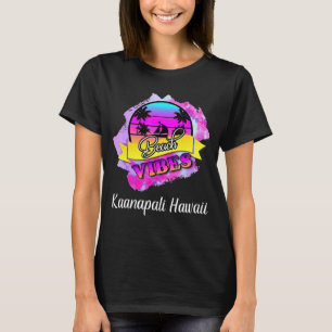 T-shirt Kaanapali Beach Vibes d'été Hawaii Vacances Vinta