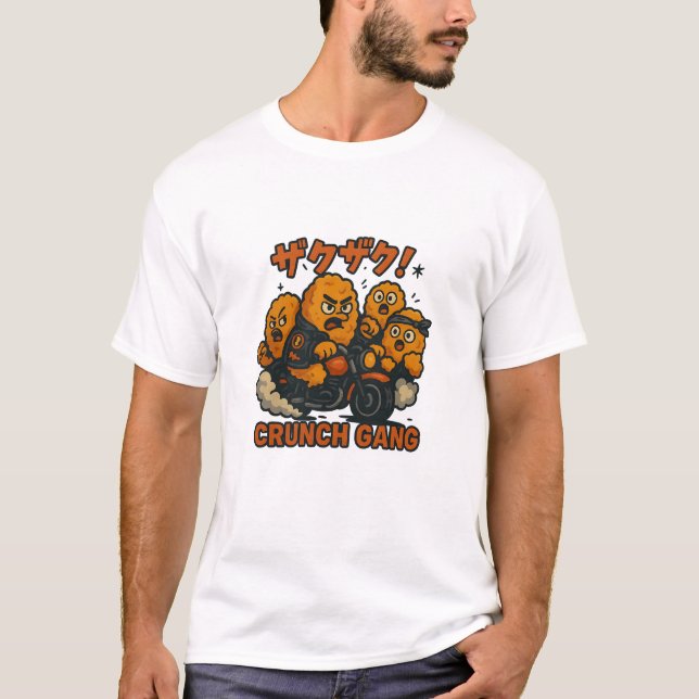 T-shirt Kaarage Crunch Gang – Kawaii Street Snack (Devant)